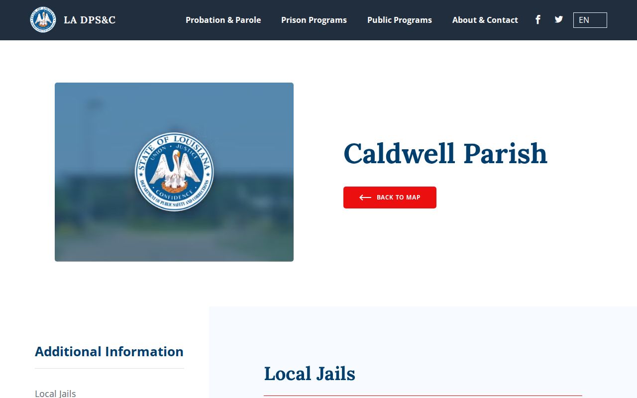 Caldwell Parish criminal history justice office directory
